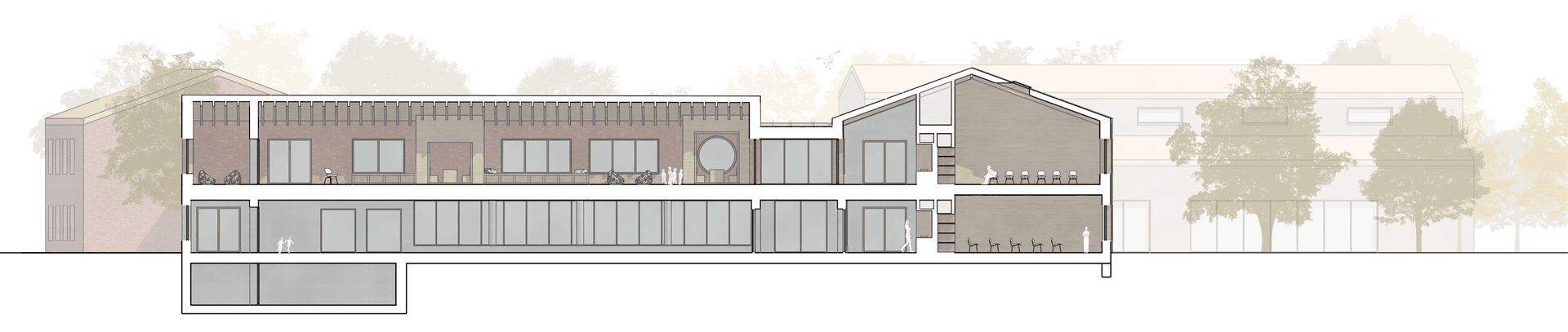 Schule zwischen Dorf und Landschaft