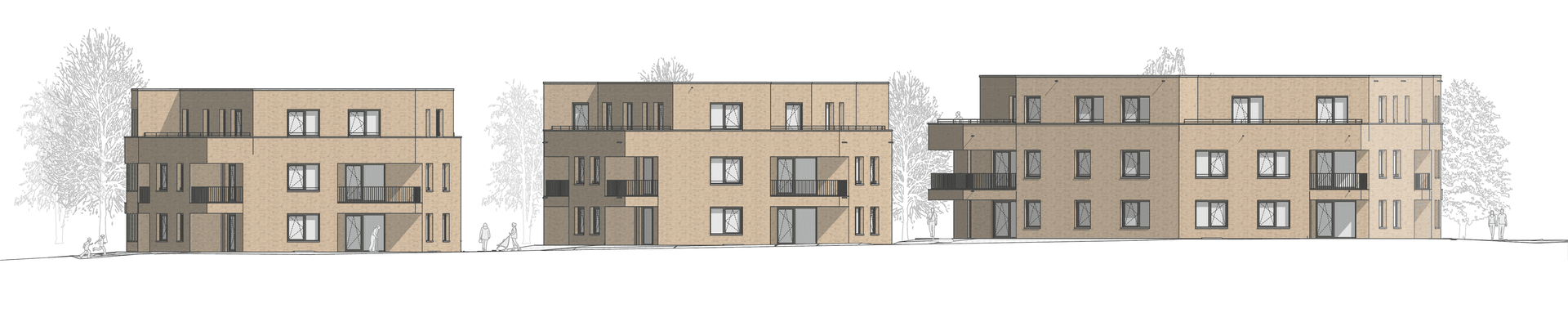 Gemeinsames Wohnen mit dörflicher Dichte