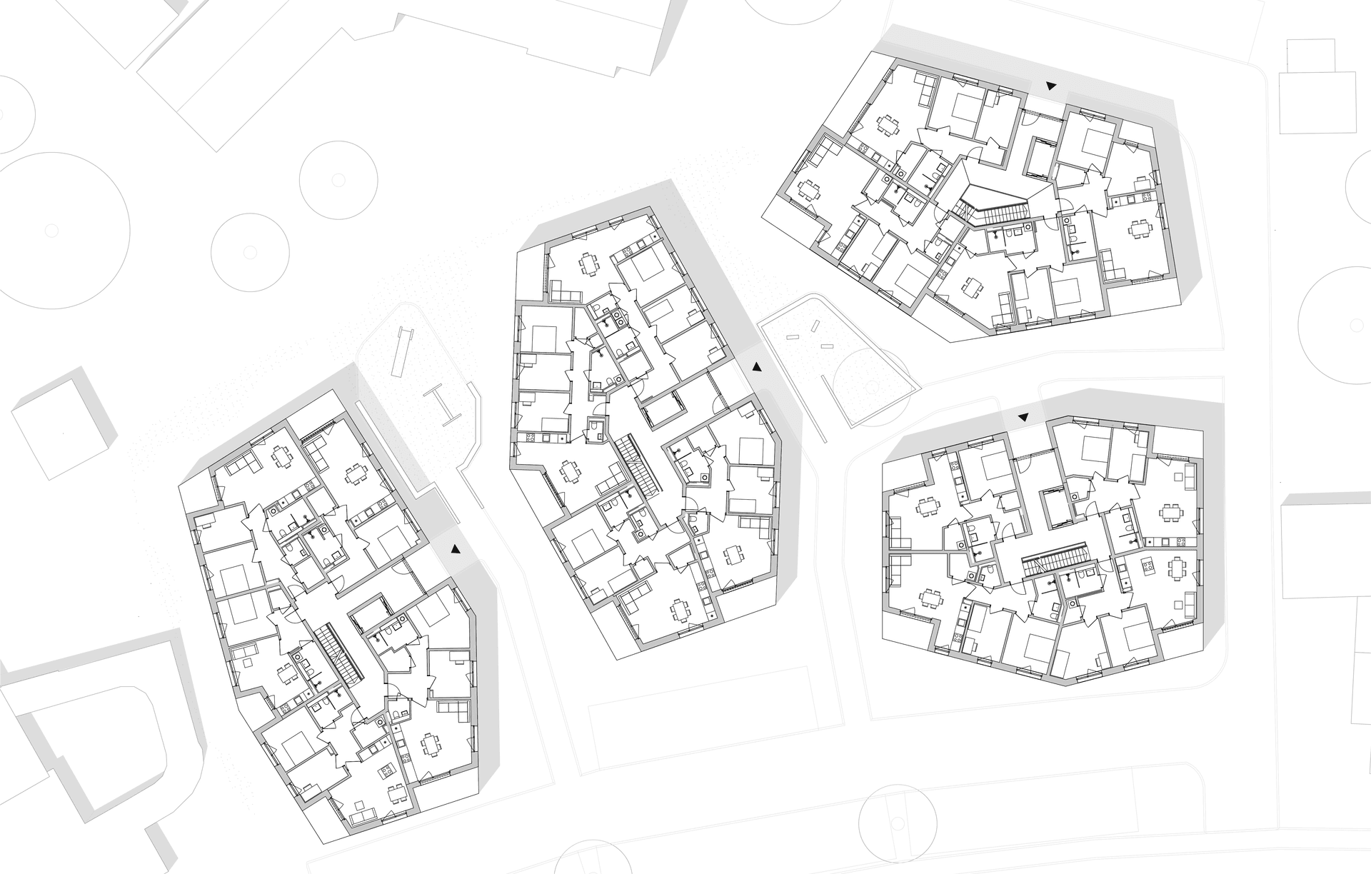 Gemeinsames Wohnen mit dörflicher Dichte