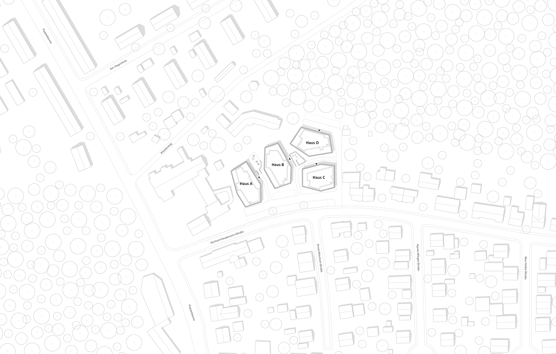 Gemeinsames Wohnen mit dörflicher Dichte