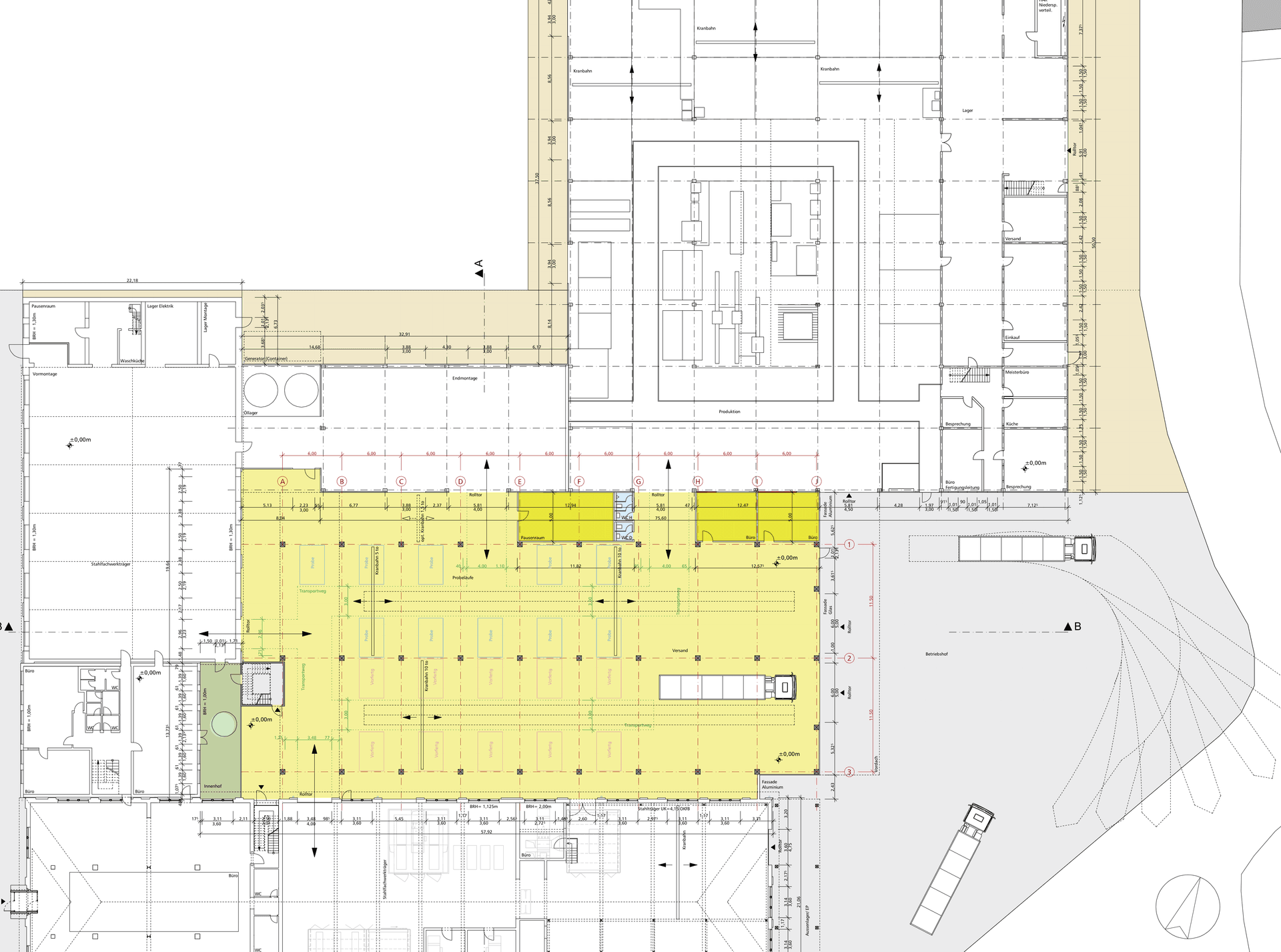 Mehr Raum für die Produktion. Die Erste.